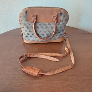 Vintage Dooney & Bourke leather and Canvas
